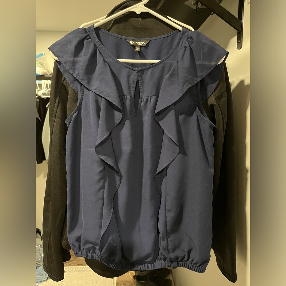 Navy Blue Express Blouse